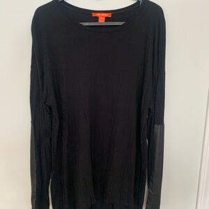 Joe Fresh Women's Black Long Sleeve Tee